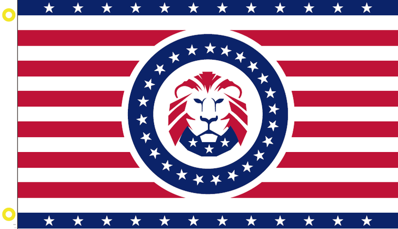 DONALD J. TRUMP LION HERALDRY PRESIDENT 45 FLAG 100D 3X5 ROUGH TEX ®