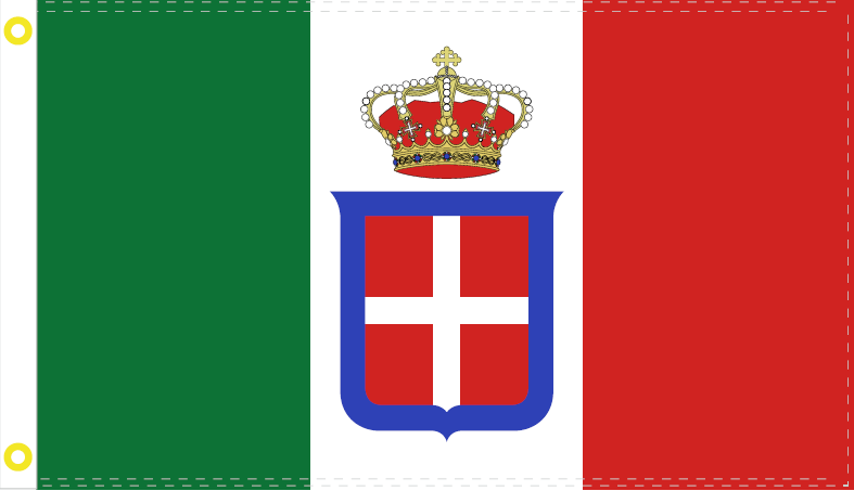 3'X5' ITALY ROYAL FLAG 100D ROUGH TEX ®