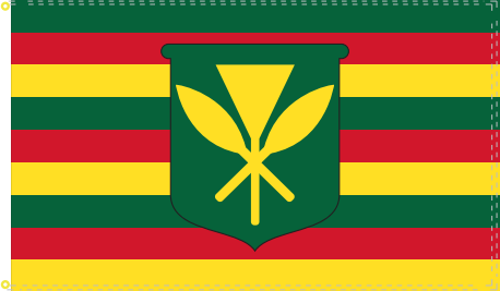 3'X5' KANAKA MAOLI FLAG OF HAWAII FLAG 150D ROUGH TEX ®