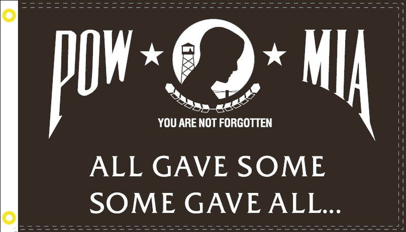 3'X5' POW MIA ALL GAVE SOME SOME GAVE ALL FLAG 100D ROUGH TEX ®