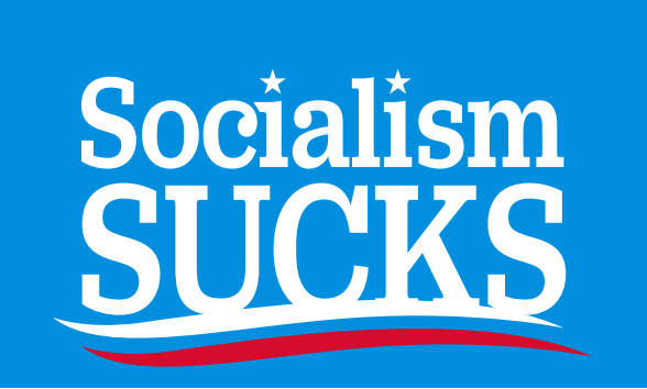 SOCIALISM SUCKS 2'X3' FLAG 100D ROUGH TEX ®