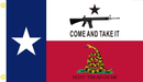 3'X5' TEXAS COME & TAKE IT DONT TREAD ON ME COMBO FLAG 100D ROUGH TEX ®