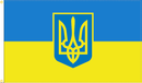 4'x6' Ukraine Trident Flag 100D Rough Tex ® Large Ukrainian Military Government Flag