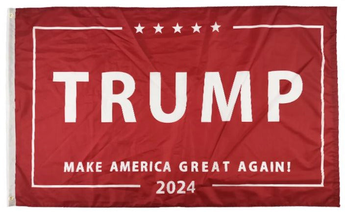 Trump 2024 RED M A G A - 3'X5' Flag 68D Nylon