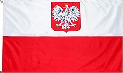 Old Poland 3x5ft Nylon 150D Flag
