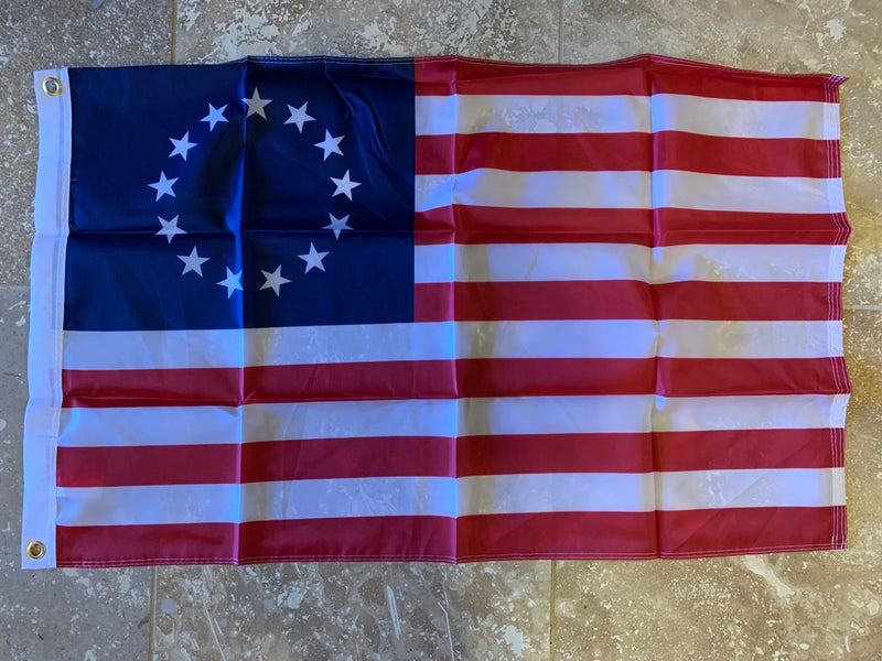 Betsy Ross Flag Rough Tex ® 2'x3' 150D Nylon USA 13 Stars