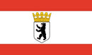 Berlin Historical State Crown Flag With Grommets 12'X18' Rough Tex® 100D