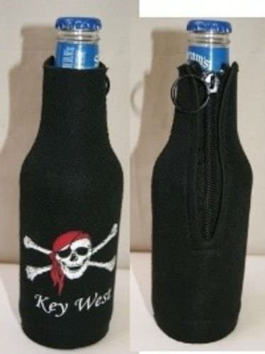Key West Red Hat Pirate Neoprene Bottle Jacket Drink Koozie Rough Tex®