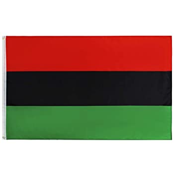 Afro American Tri Color 3'X5' Flag Rough Tex® 68D Nylon