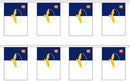 Azores 12' Foot Long Bunting String Flag - Rough Tex ®100D