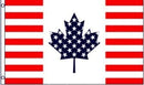 American Canadian 3'X5' Flag Rough Tex ® 100D USA Canada