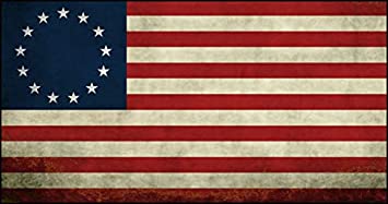 Vintage Betsy Ross 12"X18" Flag With Grommets Rough Tex ® 100D