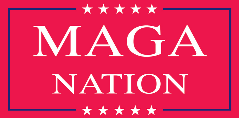 M A G A Nation Bumper Sticker TRUMP MAGA USA