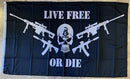 Live Free Or Die DTOM Flag 3'X5' Rough Tex® 100D