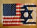 USA Israel With Grommets Flag - 2'x3' Feet 100D ROUGH TEX ®