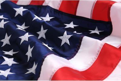 USA 3'x5' Embroidered Flag ROUGH TEX® 150D Nylon
