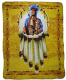 Native American Chief Deluxe Polar Fleece Blanket