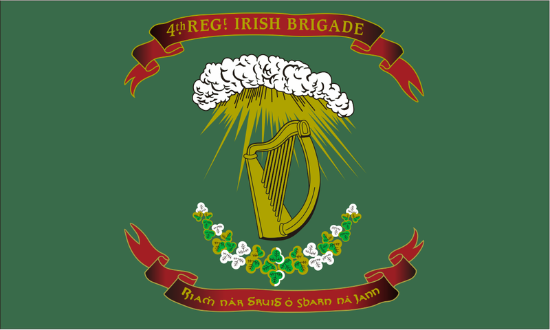 4th Massachusetts & 28th Mass. Irish Brigade Regiment 3'X5' Flag Rough Tex® 100D Ireland