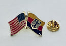 USA Germany Friendship Flag Lapel Pin