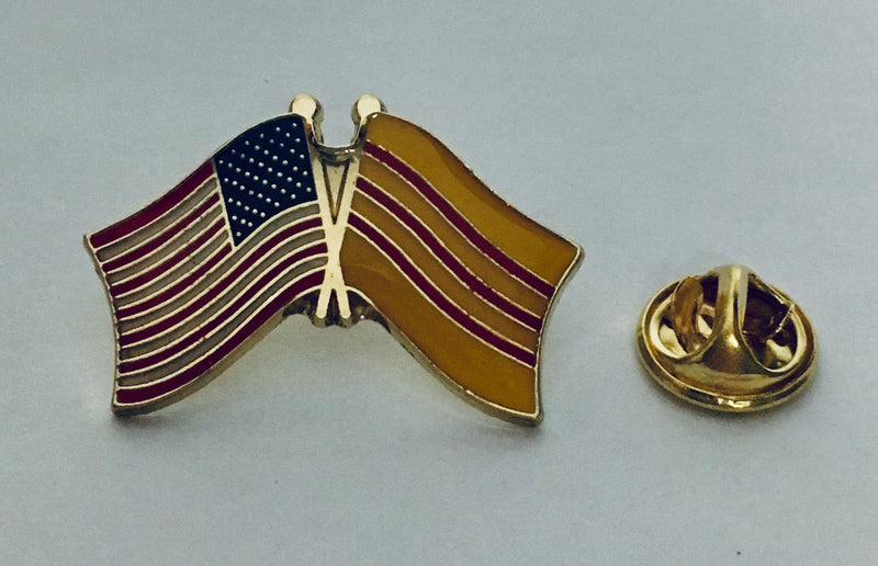 USA Vietnam Flag- Cloisonne Hat & Lapel Pin