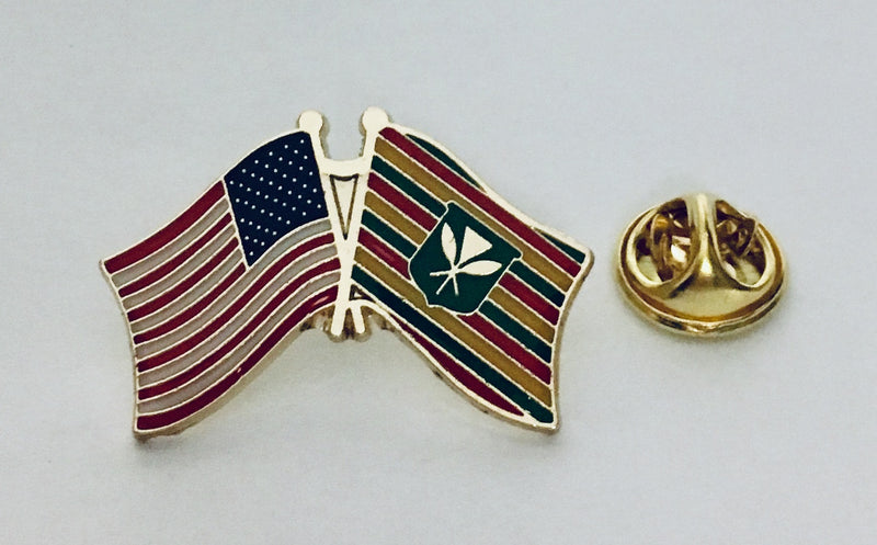 USA Kanaka Friendship Flag Lapel Pin