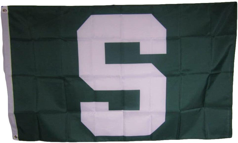 Big Green S 3'X5' Flag Rough Tex® Polyester