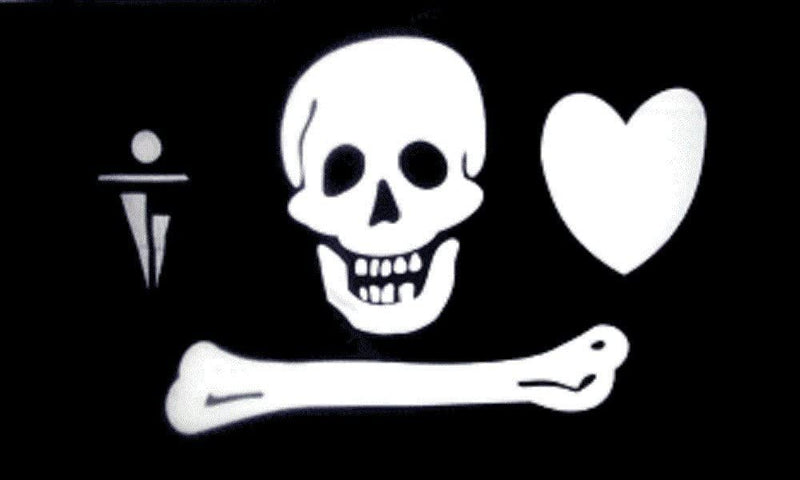 Pirate Jolly Roger Stede Bonnet 3'X5' Flag Rough Tex® 68D