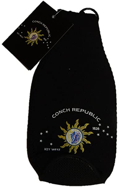 Conch Republic Black Neoprene Bottle Jacket Drink Koozie Rough Tex®