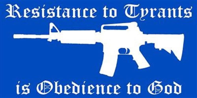 Resistance To Tyrants Is Obedience To God - Bumper Sticker