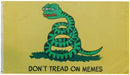 Don't Tread On Me (Pepe) Meme 3'X5' Flag ROUGH TEX® 100D