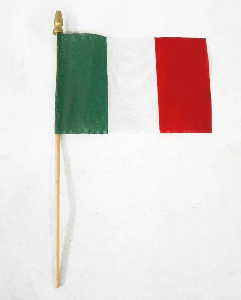 Italy Stick Flag In Poly 4''X6''