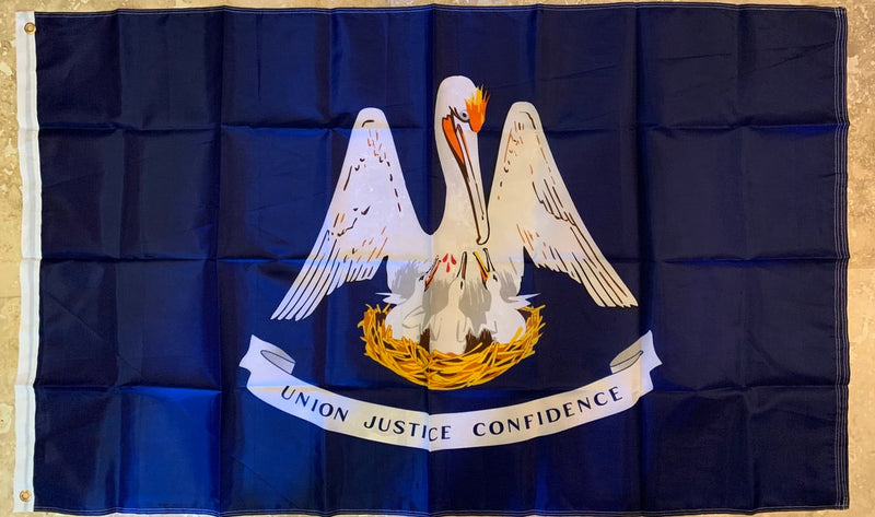Louisiana Union Justice Confidence Flag Rough Tex ® 100D 3x5 Flags Double Sided