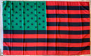 Afro American USA 3'X5' Flag Rough Tex® 100D