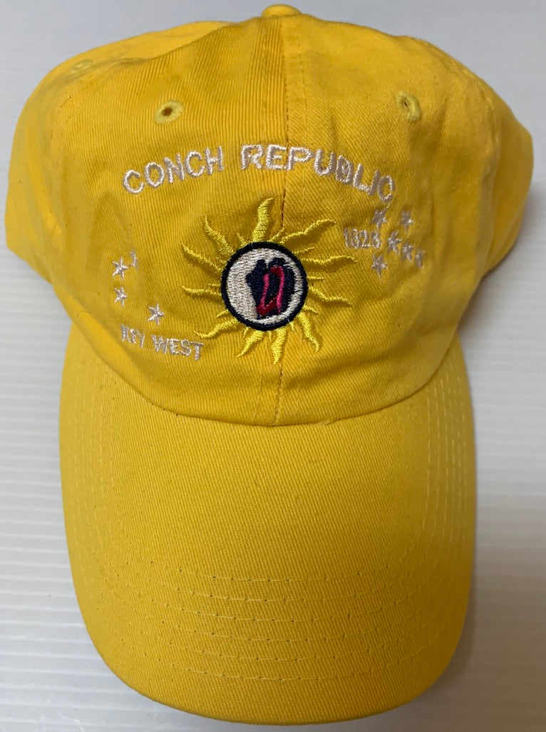 Conch Republic Lemon Yellow Washed - Cap