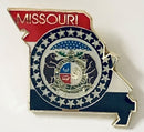 Missouri State Map Lapel Pin