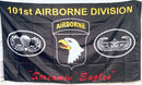 Airborne Black Eagle 3'X5' Flag ROUGH TEX® 100D
