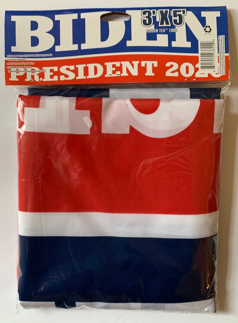 Biden President 2020 Democratic Presidential Blue And Red Double Sided Flag 3'X5' Rough Tex® 100D