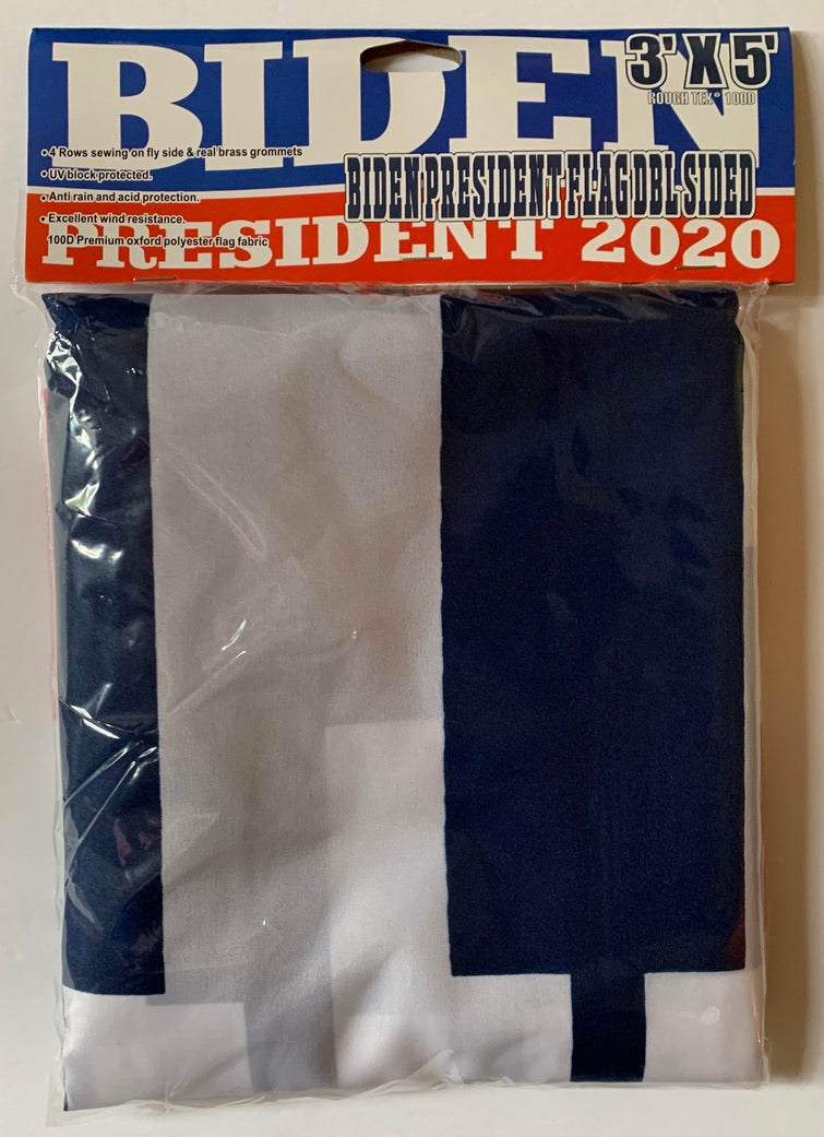 Biden President 2020 Democratic Presidential Blue And Red Double Sided Flag 3'X5' Rough Tex® 100D