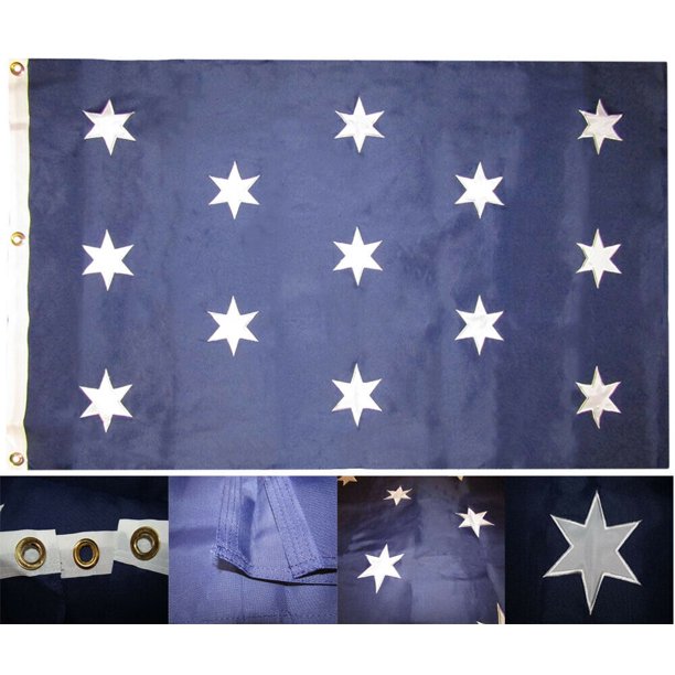 George Washington HQ Flag Nylon EMBROIDERED 3'X5' Flag ROUGH TEX® 600D 2-PLY