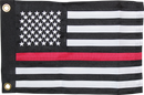 600D Flag - 12x18 USA Memorial Red Line