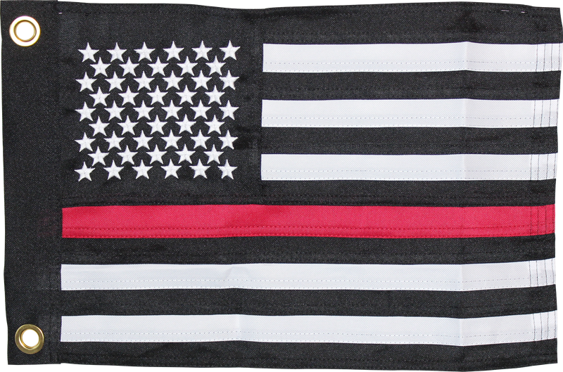 600D Flag - 12x18 USA Memorial Red Line