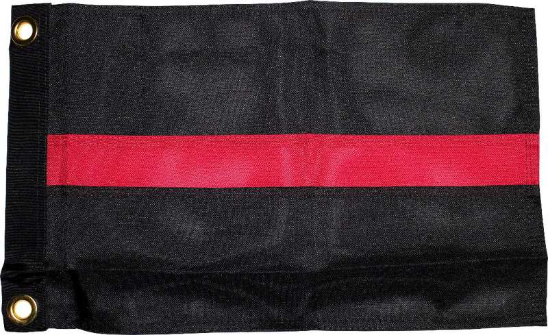 Thin Red Line Fire Fighter Memorial Nylon EMBROIDERED 3'X5' Flag ROUGH TEX® 600D 2-PLY