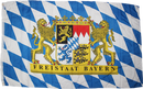 Bavaria Germany Lions and Crest Flag 3x5ft 100D