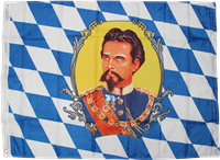 Bavaria King Ludwig II (German State) 3'x5' Rough Tex 100D Flag