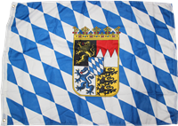 Bavaria with Crest (German State) 2'x3' Rough Tex 100D Flag