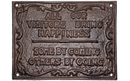 Visitors Sign Cast iron