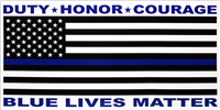 Police - Blue Lives Matter Bumper Sticker