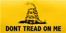 Gadsden Bumper Sticker - Black Grass