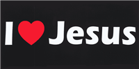 I "Heart" Jesus Bumper Sticker