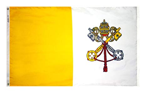 Vatican 3x5 Feet Flag 100D Rough Tex Religious Collection